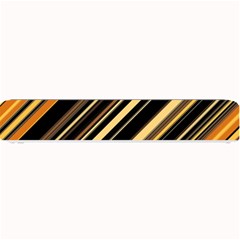 Black And Yellow Stripes Pattern Small Bar Mats by SpinnyChairDesigns