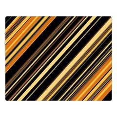 Black And Yellow Stripes Pattern Double Sided Flano Blanket (large)  by SpinnyChairDesigns