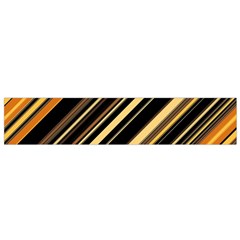 Black And Yellow Stripes Pattern Small Flano Scarf by SpinnyChairDesigns