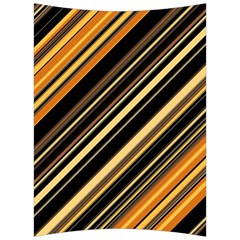 Black And Yellow Stripes Pattern Back Support Cushion by SpinnyChairDesigns