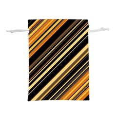 Black And Yellow Stripes Pattern Lightweight Drawstring Pouch (s) by SpinnyChairDesigns