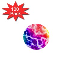 Colorful Tie Dye Pattern Texture 1  Mini Magnets (100 Pack)  by SpinnyChairDesigns