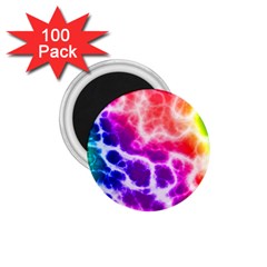 Colorful Tie Dye Pattern Texture 1 75  Magnets (100 Pack)  by SpinnyChairDesigns