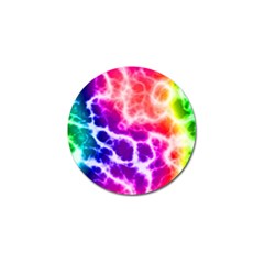 Colorful Tie Dye Pattern Texture Golf Ball Marker (4 Pack) by SpinnyChairDesigns