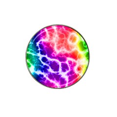 Colorful Tie Dye Pattern Texture Hat Clip Ball Marker by SpinnyChairDesigns