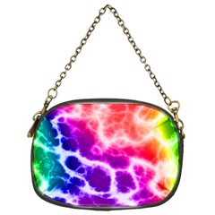 Colorful Tie Dye Pattern Texture Chain Purse (one Side) by SpinnyChairDesigns