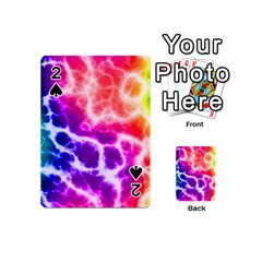 Colorful Tie Dye Pattern Texture Playing Cards 54 Designs (mini) by SpinnyChairDesigns