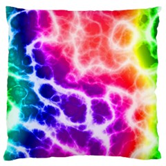 Colorful Tie Dye Pattern Texture Large Cushion Case (two Sides) by SpinnyChairDesigns