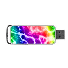 Colorful Tie Dye Pattern Texture Portable Usb Flash (two Sides) by SpinnyChairDesigns