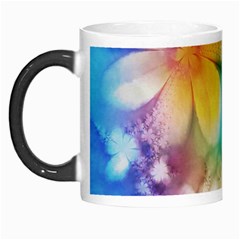 Watercolor Flowers Floral Print Morph Mugs by SpinnyChairDesigns