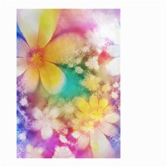 Watercolor Flowers Floral Print Small Garden Flag (two Sides) by SpinnyChairDesigns