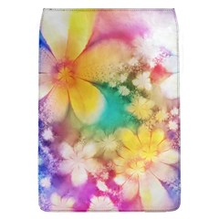 Watercolor Flowers Floral Print Removable Flap Cover (l) by SpinnyChairDesigns