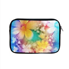 Watercolor Flowers Floral Print Apple Macbook Pro 15  Zipper Case by SpinnyChairDesigns