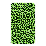 Abstract Black and Green Checkered Pattern Memory Card Reader (Rectangular) Front