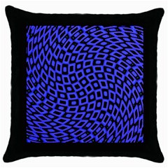 Abstract Black And Purple Checkered Pattern Throw Pillow Case (black) by SpinnyChairDesigns