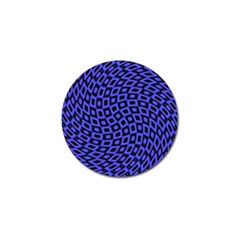 Abstract Black and Purple Checkered Pattern Golf Ball Marker (10 pack)