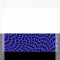 Abstract Black and Purple Checkered Pattern Rectangular Jigsaw Puzzl