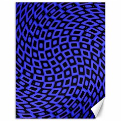 Abstract Black and Purple Checkered Pattern Canvas 12  x 16 