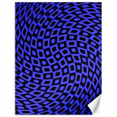 Abstract Black and Purple Checkered Pattern Canvas 18  x 24 