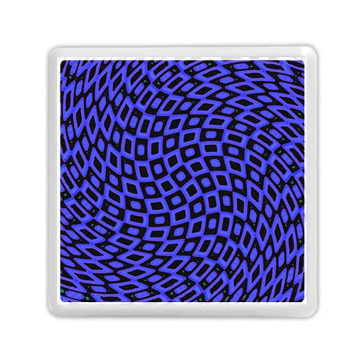 Abstract Black and Purple Checkered Pattern Memory Card Reader (Square)