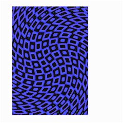 Abstract Black And Purple Checkered Pattern Large Garden Flag (two Sides) by SpinnyChairDesigns