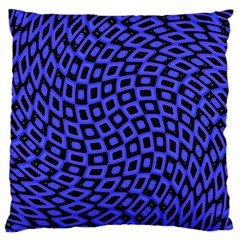 Abstract Black and Purple Checkered Pattern Standard Flano Cushion Case (One Side)