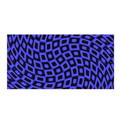 Abstract Black and Purple Checkered Pattern Satin Wrap