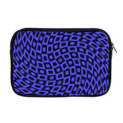 Abstract Black and Purple Checkered Pattern Apple MacBook Pro 17  Zipper Case