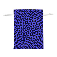 Abstract Black And Purple Checkered Pattern Lightweight Drawstring Pouch (s)