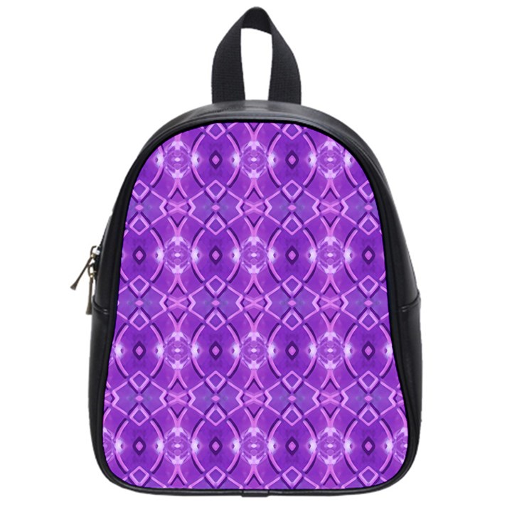 Geometric Galaxy Pattern Print School Bag (Small)