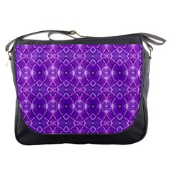 Geometric Galaxy Pattern Print Messenger Bag