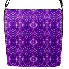 Geometric Galaxy Pattern Print Flap Closure Messenger Bag (S)