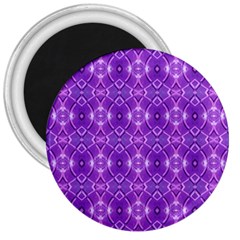 Geometric Galaxy Pattern Print 3  Magnets by dflcprintsclothing