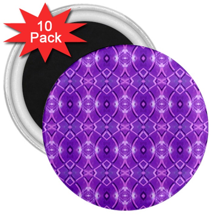 Geometric Galaxy Pattern Print 3  Magnets (10 pack) 