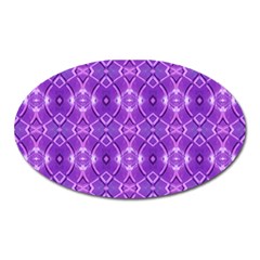 Geometric Galaxy Pattern Print Oval Magnet by dflcprintsclothing