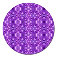 Geometric Galaxy Pattern Print Magnet 5  (round) by dflcprintsclothing