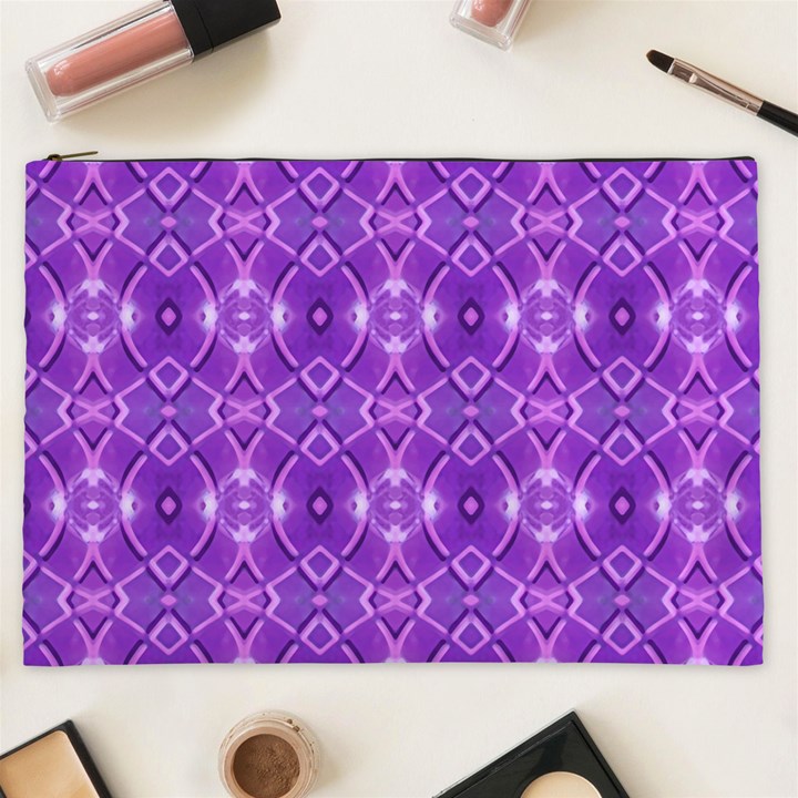 Geometric Galaxy Pattern Print Cosmetic Bag (XXL)