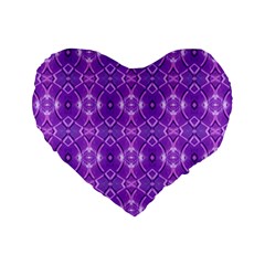 Geometric Galaxy Pattern Print Standard 16  Premium Heart Shape Cushions by dflcprintsclothing