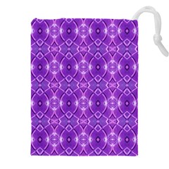 Geometric Galaxy Pattern Print Drawstring Pouch (4xl) by dflcprintsclothing