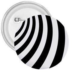 Black And White Zebra Stripes Pattern 3  Buttons by SpinnyChairDesigns