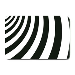 Black And White Zebra Stripes Pattern Plate Mats by SpinnyChairDesigns