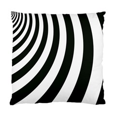 Black And White Zebra Stripes Pattern Standard Cushion Case (two Sides) by SpinnyChairDesigns