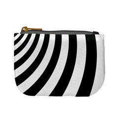 Black And White Zebra Stripes Pattern Mini Coin Purse by SpinnyChairDesigns