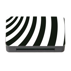 Black And White Zebra Stripes Pattern Memory Card Reader With Cf by SpinnyChairDesigns