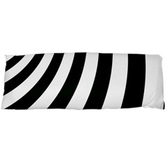 Black And White Zebra Stripes Pattern Body Pillow Case (dakimakura) by SpinnyChairDesigns