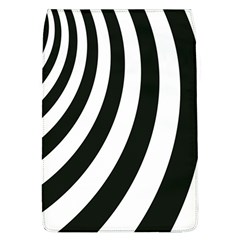 Black And White Zebra Stripes Pattern Removable Flap Cover (l) by SpinnyChairDesigns