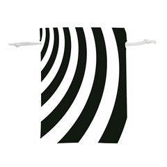 Black And White Zebra Stripes Pattern Lightweight Drawstring Pouch (s) by SpinnyChairDesigns