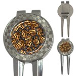 Monarch Butterfly Wings Pattern 3-in-1 Golf Divots Front