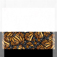 Monarch Butterfly Wings Pattern Rectangular Jigsaw Puzzl by SpinnyChairDesigns