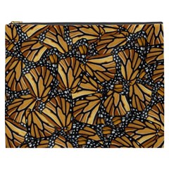 Monarch Butterfly Wings Pattern Cosmetic Bag (xxxl) by SpinnyChairDesigns